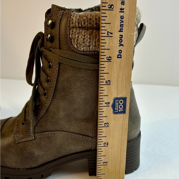 New Sugar Oraura Brown Lace Up Womens Combat Ankle Boots / Sz 7 - Picture 12 of 12